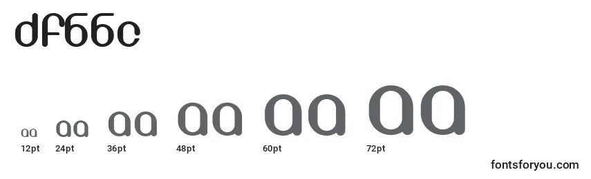 Größen der Schriftart DF66C    (124999)