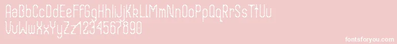 Krikstas Font – White Fonts on Pink Background