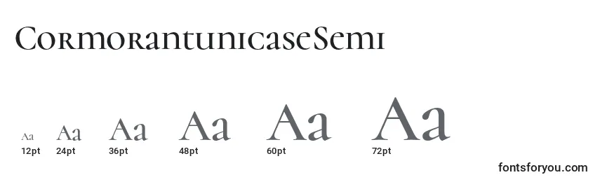 sizes of cormorantunicasesemi font, cormorantunicasesemi sizes