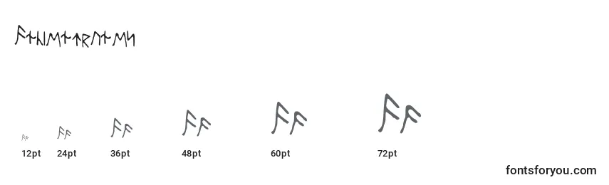 sizes of ancientrunes font, ancientrunes sizes