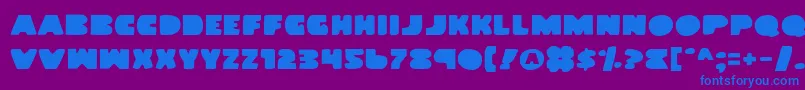 Landwv2 Font – Blue Fonts on Purple Background