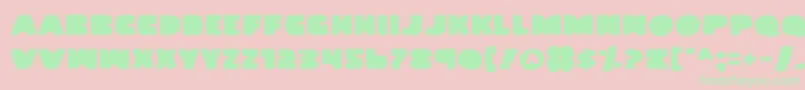 Landwv2 Font – Green Fonts on Pink Background