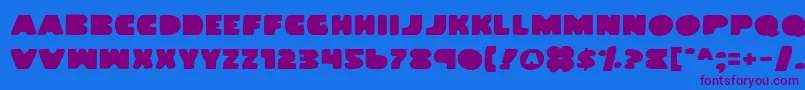 Weitere Informationen zur Landwv2-Schriftart Landwv2-Schriftart – Violette Schriften auf blauem Hintergrund