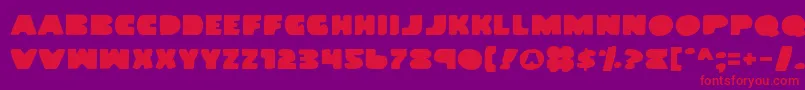 Landwv2 Font – Red Fonts on Purple Background