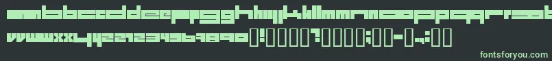 1.Laitos Font – Green Fonts on Black Background