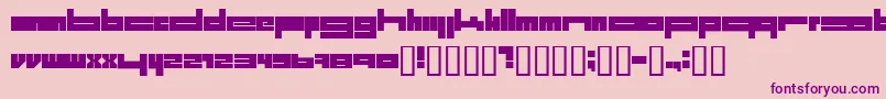 1.Laitos Font – Purple Fonts on Pink Background