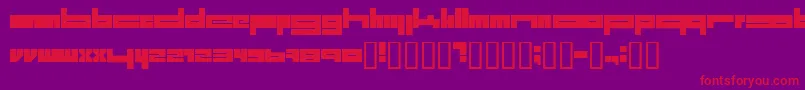 1.Laitos Font – Red Fonts on Purple Background