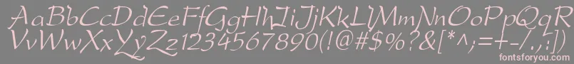 dfdro  i Font – Pink Fonts on Gray Background