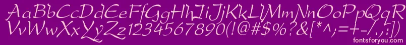 dfdro  i Font – Pink Fonts on Purple Background
