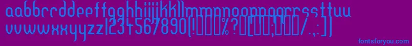 DFTEH    Font – Blue Fonts on Purple Background