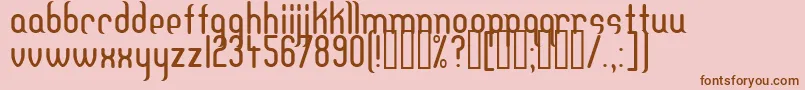 DFTEH    Font – Brown Fonts on Pink Background
