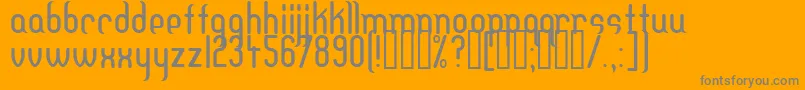 DFTEH    Font – Gray Fonts on Orange Background