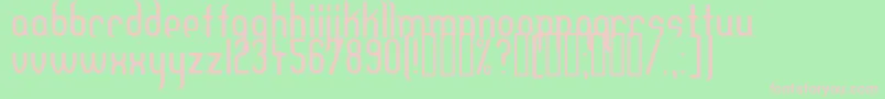 DFTEH    Font – Pink Fonts on Green Background