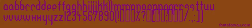 DFTEH    Font – Purple Fonts on Brown Background