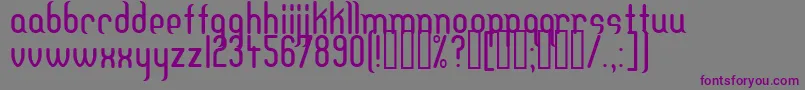 DFTEH    Font – Purple Fonts on Gray Background