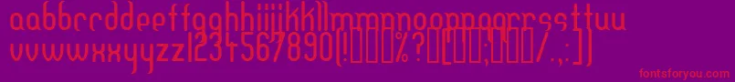 DFTEH    Font – Red Fonts on Purple Background