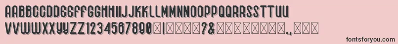 DhagienolSans Font – Black Fonts on Pink Background