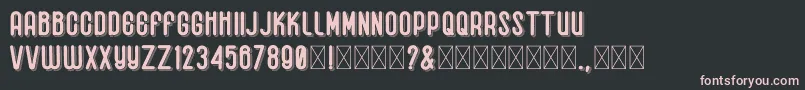 DhagienolSans Font – Pink Fonts on Black Background