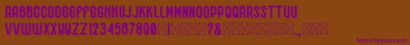 DhagienolSans Font – Purple Fonts on Brown Background