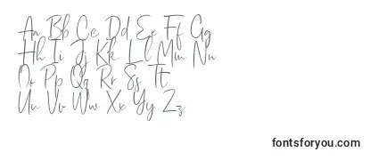 Schriftart Dhanikans Signature regular