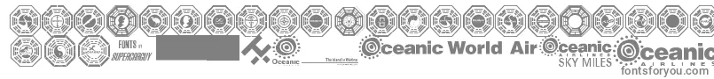 フォントDharma Initiative Logos – 灰色のフォント