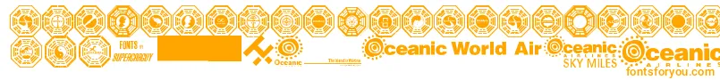 Czcionka Dharma Initiative Logos – pomarańczowe czcionki