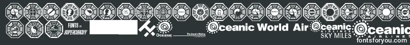 Dharma Initiative Logos Font – White Fonts