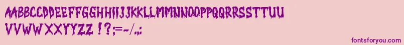 DHEMIT Font – Purple Fonts on Pink Background