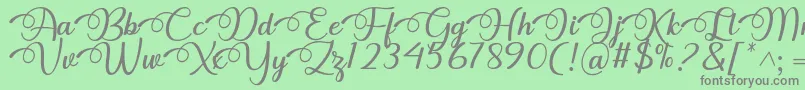 fuente Dhitha Font by 7NTypes – Fuentes Grises Sobre Fondo Verde