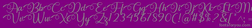 Police Dhitha Font by 7NTypes – polices grises sur fond violet