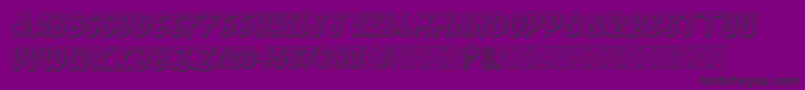 DhukiMinerwo Font – Black Fonts on Purple Background