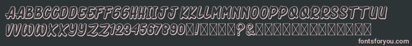 DhukiMinerwo Font – Pink Fonts on Black Background