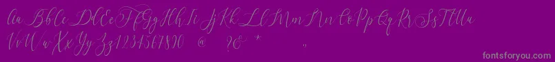 More about Dialova Font Dialova Font – Gray Fonts on Purple Background