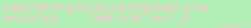 diamante regular Font – Pink Fonts on Green Background