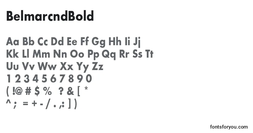 Шрифт BelmarcndBold – алфавит, цифры, специальные символы