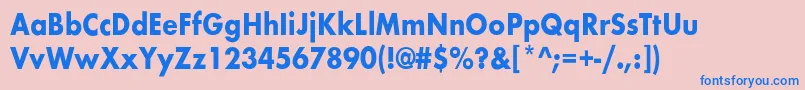 BelmarcndBold Font – Blue Fonts on Pink Background