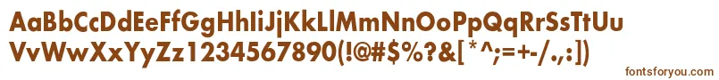 Шрифт BelmarcndBold – коричневые шрифты на белом фоне
