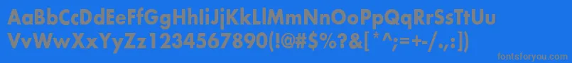 BelmarcndBold Font – Gray Fonts on Blue Background