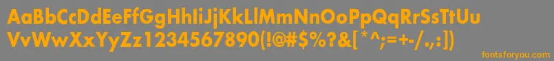 BelmarcndBold Font – Orange Fonts on Gray Background