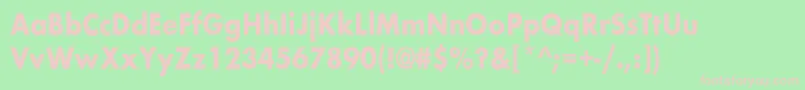 BelmarcndBold Font – Pink Fonts on Green Background