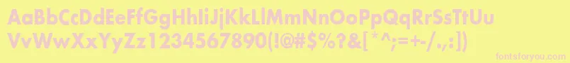 BelmarcndBold Font – Pink Fonts on Yellow Background