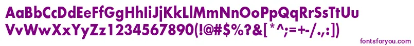 フォントBelmarcndBold – 紫色のフォント