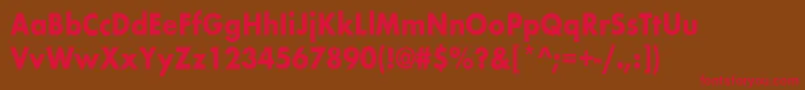 BelmarcndBold Font – Red Fonts on Brown Background