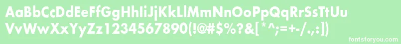 BelmarcndBold Font – White Fonts on Green Background