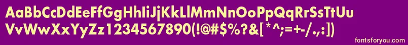 BelmarcndBold Font – Yellow Fonts on Purple Background