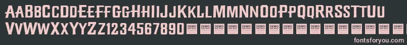 Diamond Creek   Demo Font – Pink Fonts on Black Background