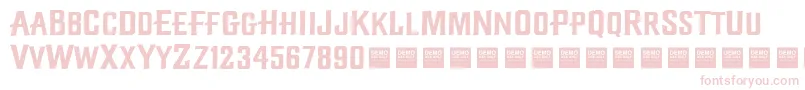 Шрифт Diamond Creek   Demo – розовые шрифты на белом фоне