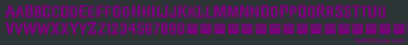 Шрифт Diamond Creek   Demo – фиолетовые шрифты на чёрном фоне