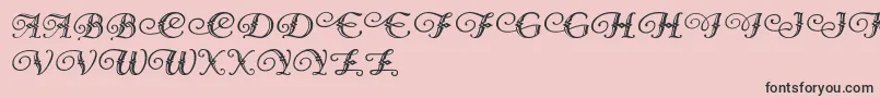 Diamond Dreams Font – Black Fonts on Pink Background