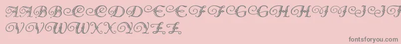 Diamond Dreams Font – Gray Fonts on Pink Background